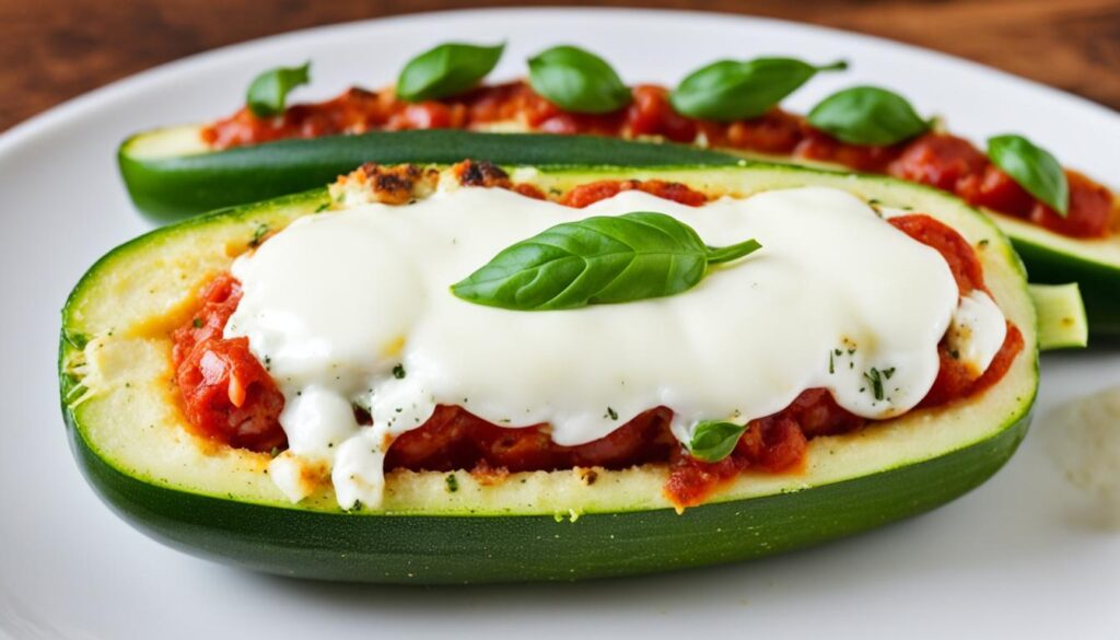 Delicious Pizza Stuffed Zucchini Boats Delicious Pizza Stuffed Zucchini Boats