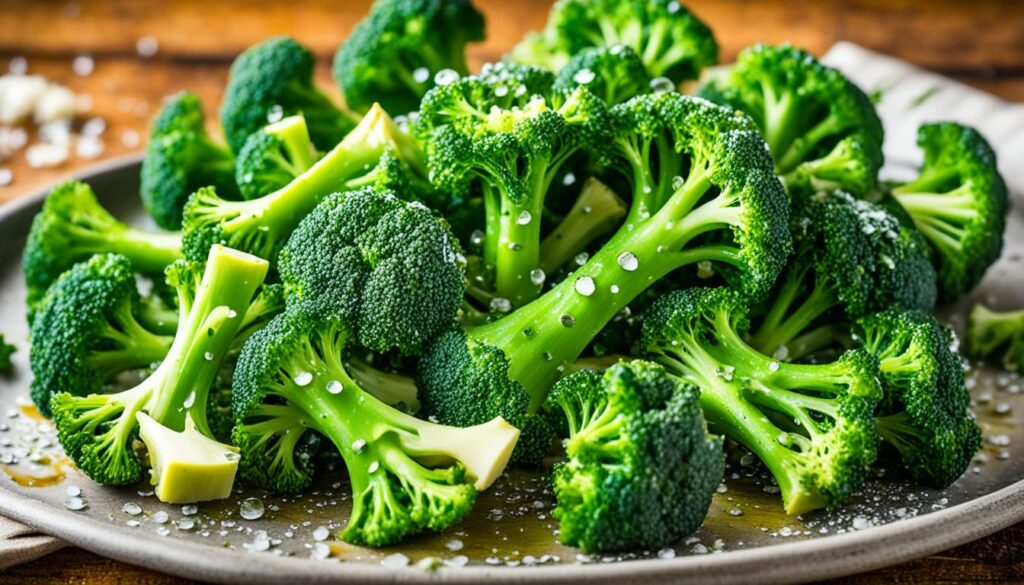 Garlic Parmesan Roasted Broccoli Preparation Garlic Parmesan Roasted Broccoli Preparation