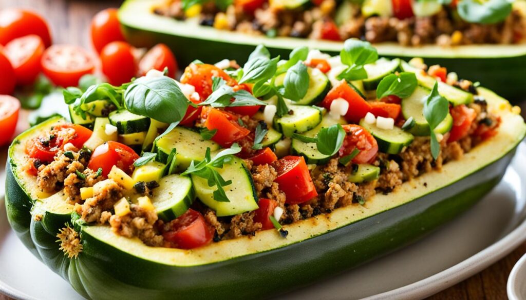 Healthy Stuffed Zucchini Boats Healthy Stuffed Zucchini Boats