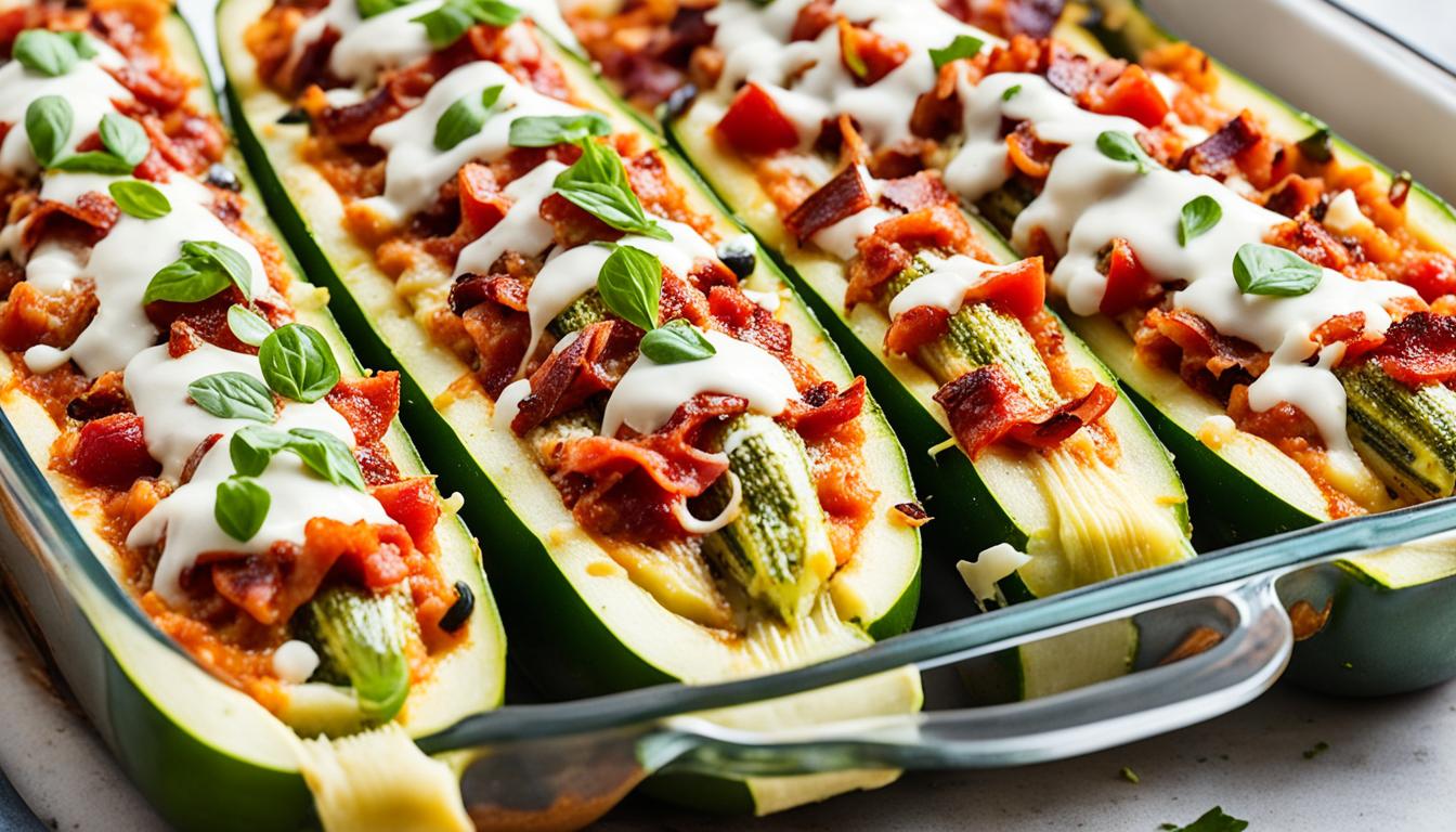 Pizza Stuffed Zucchini Boats - Top Recipe! 1 best recipe Pizza Stuffed Zucchini Boats