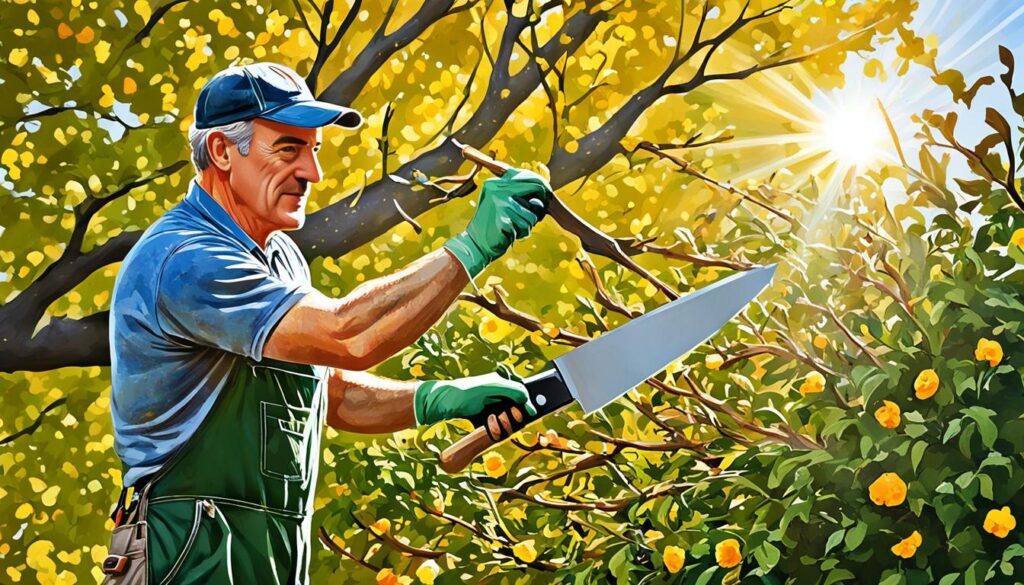 cutting with a garden knife cutting with a garden knife