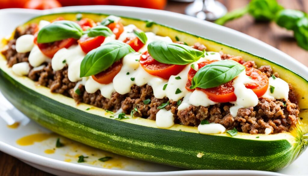 delicious stuffed zucchini boats delicious stuffed zucchini boats