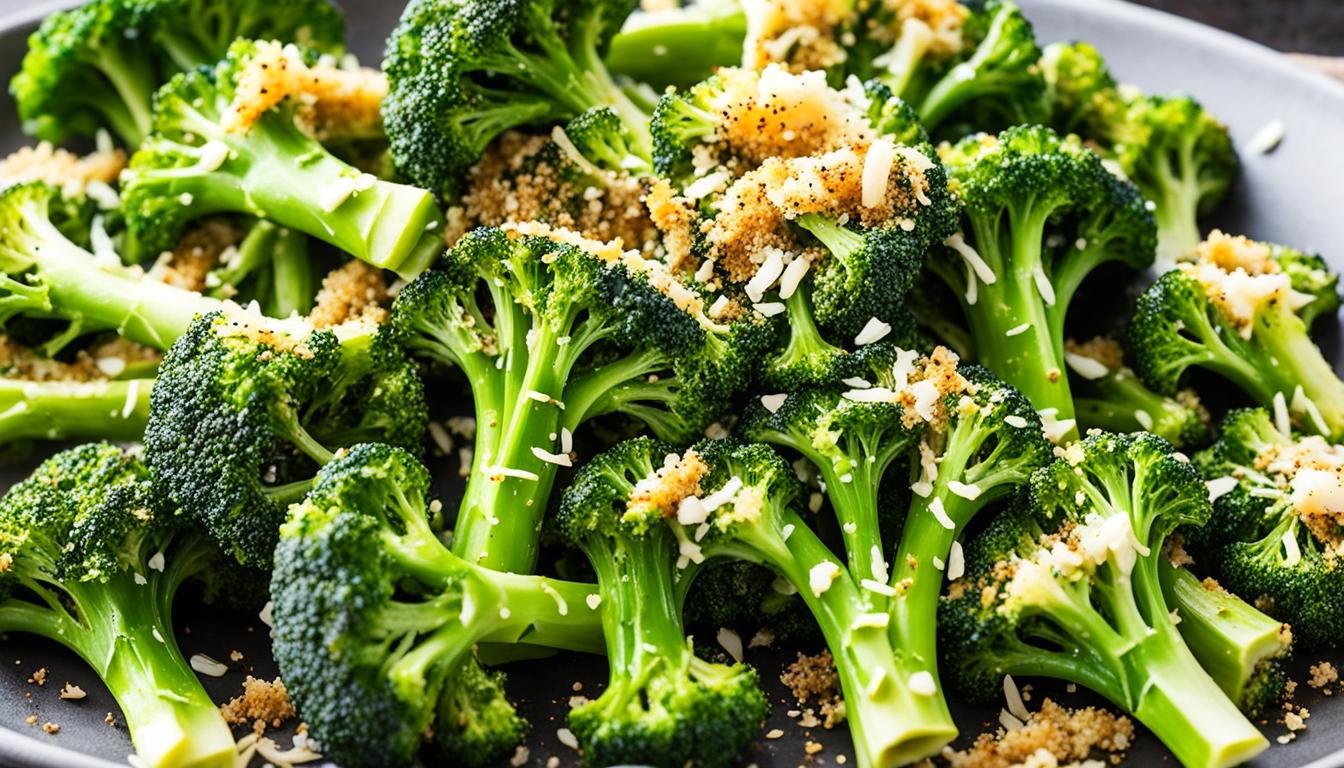 Garlic Parmesan Roasted Broccoli Recipe 1 garlic parmesan roasted broccoli
