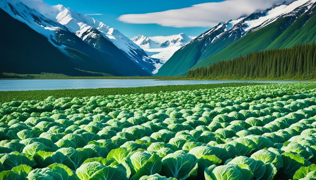 giant cabbages in Alaska giant cabbages in Alaska
