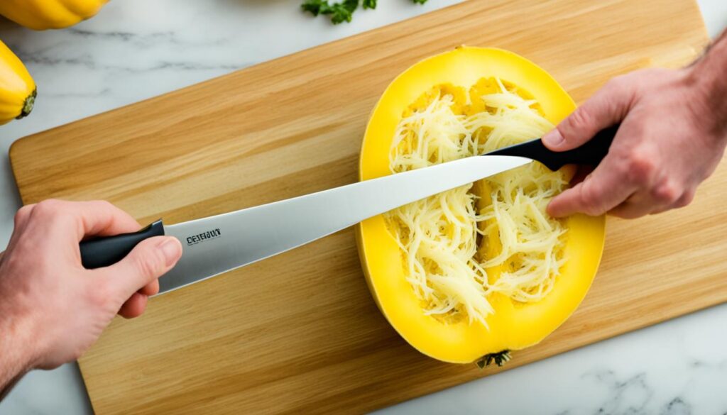 spaghetti squash preparation steps