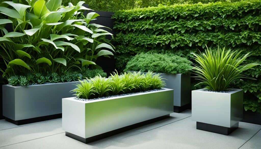 modern outdoor planter
