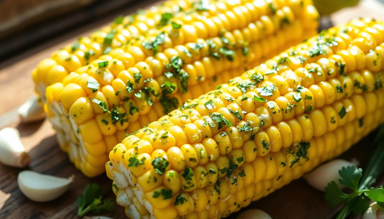 Savor Fresh Herb and Garlic Butter Corn on the Cob 1 Fresh Herb and Garlic Butter Corn on the Cob