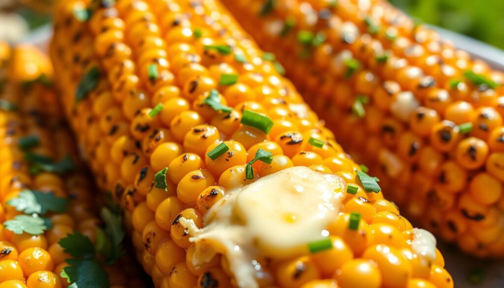 Fresh herb and garlic butter corn on the cob Fresh herb and garlic butter corn on the cob