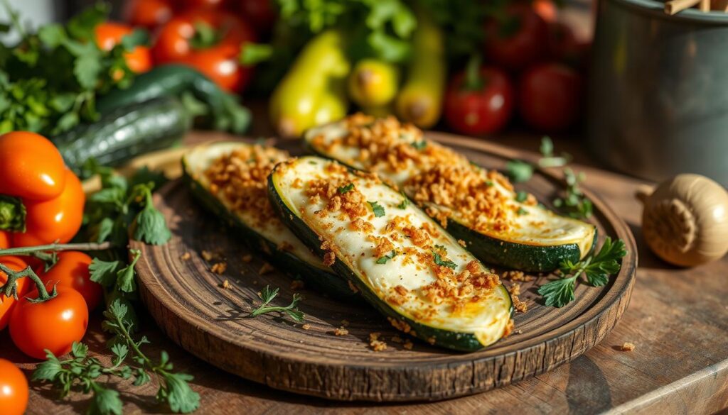 Baked zucchini