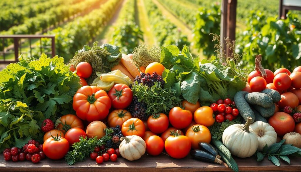 Farm-fresh seasonal produce Farm-fresh seasonal produce