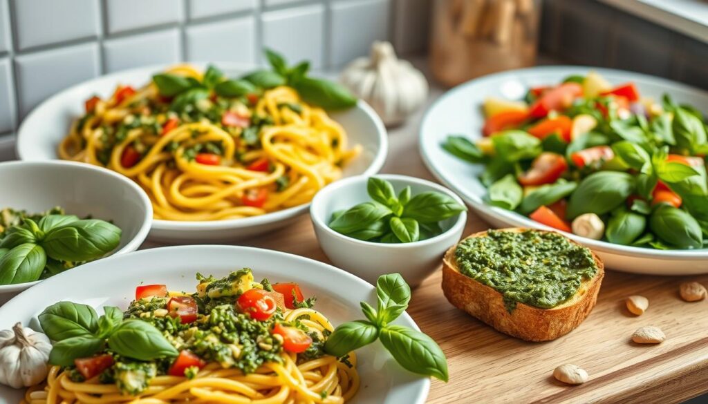 Garden pesto uses