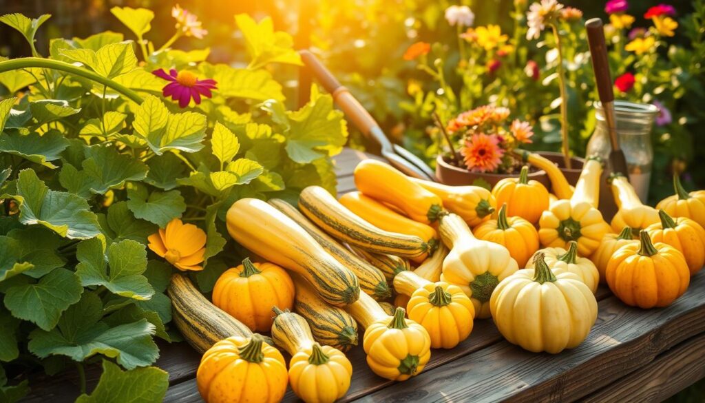 summer squash harvest summer squash harvest