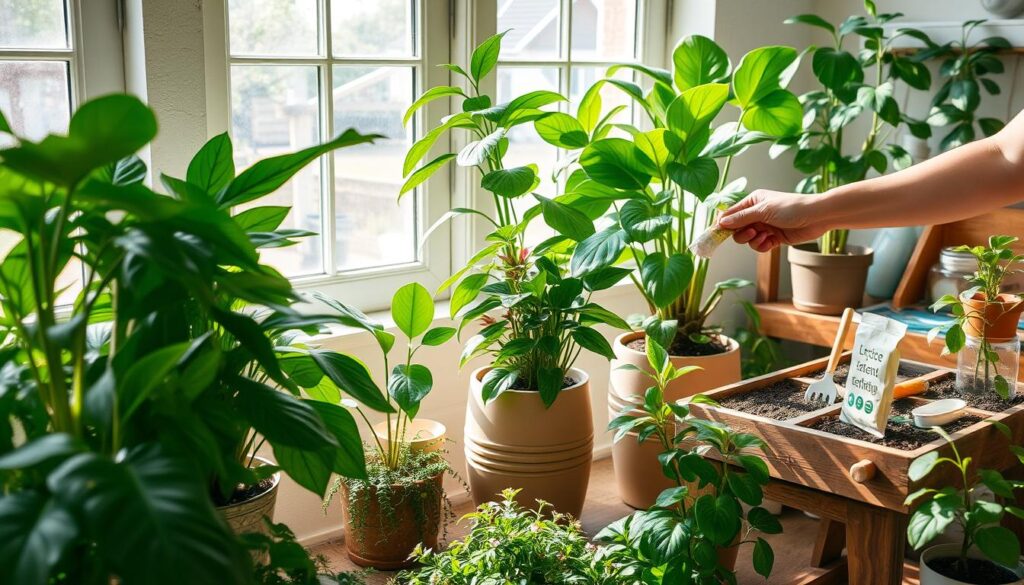 Indoor plant fertilization Indoor plant fertilization